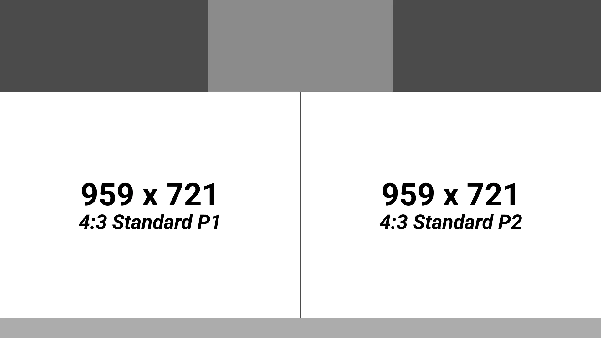 Graphic showing the size of the 4:3 2 player resolution