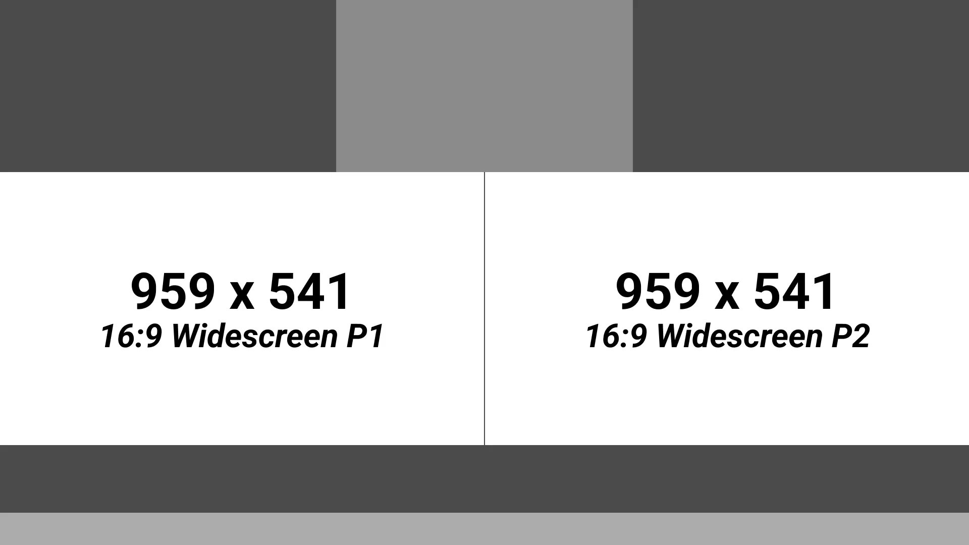 Graphic showing the size of the 16:9 2 player resolution