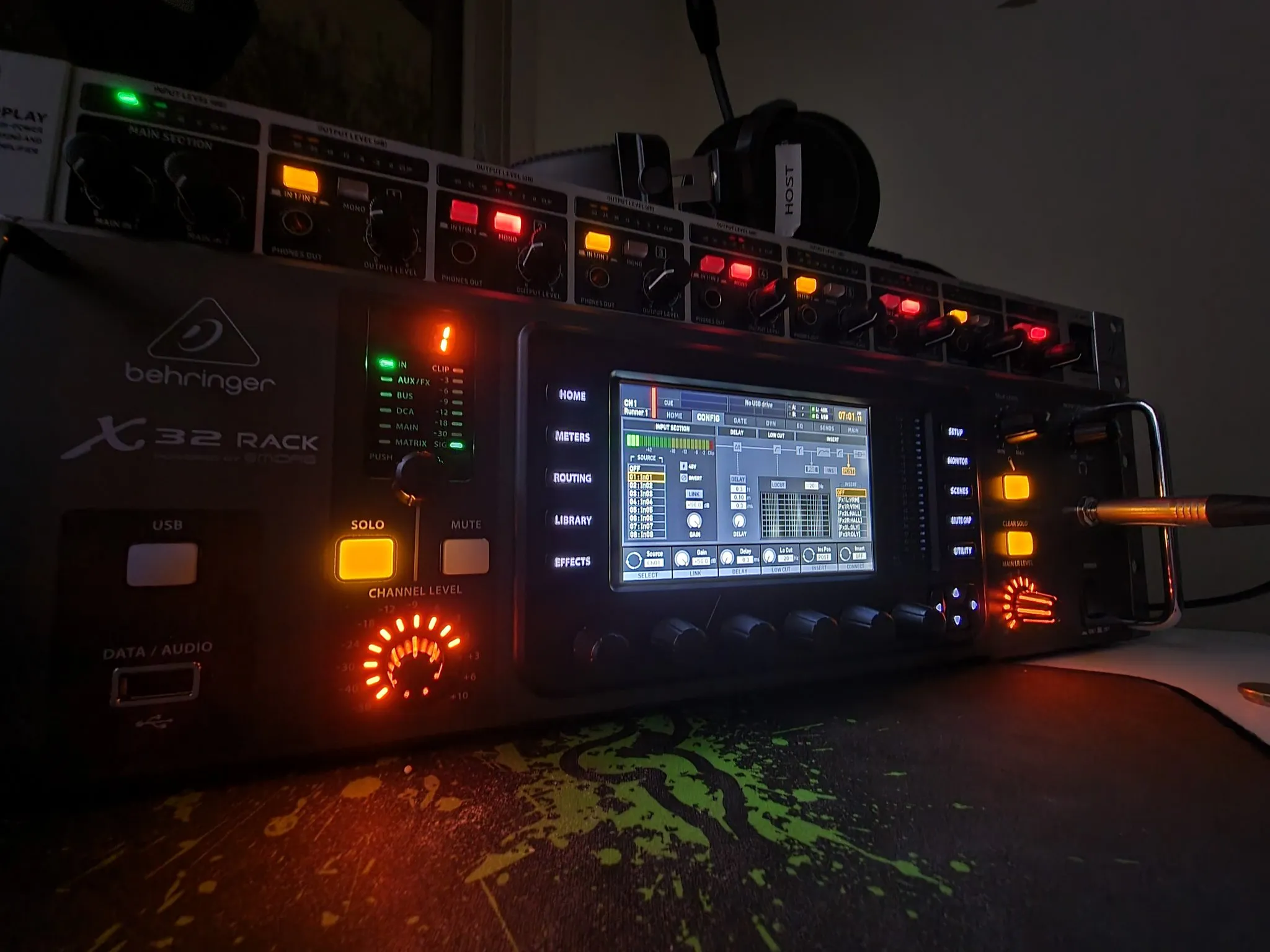 Our X32 Rack on my desk
