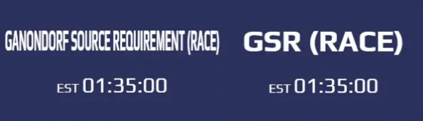 An image of the speedrun category Ganondorf Source Requirement being changed to GSR