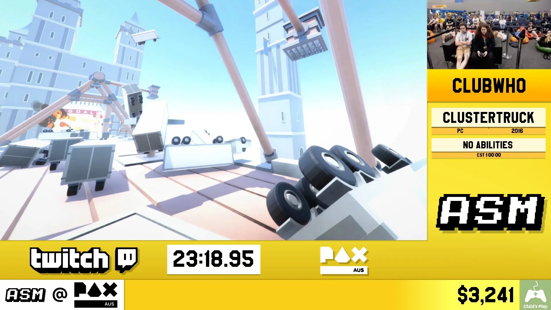A speedrun design developed in 2018 for AusSpeedruns
